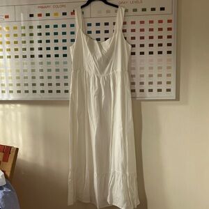 Forever 21 Square Neck Midi Dress Sz L